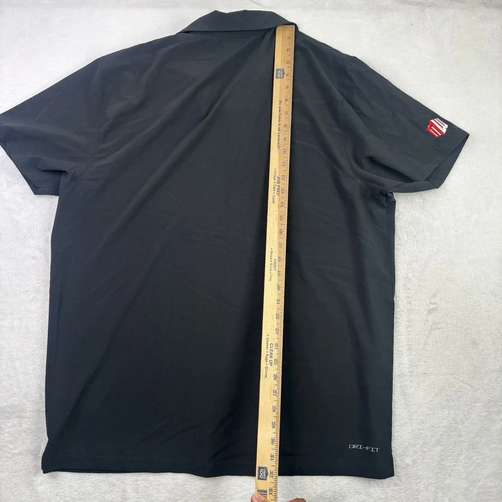 Nike Dri-Fit UNLV Rebels Black Short Sleeve Polo Shirt Men's XL Football Gamer